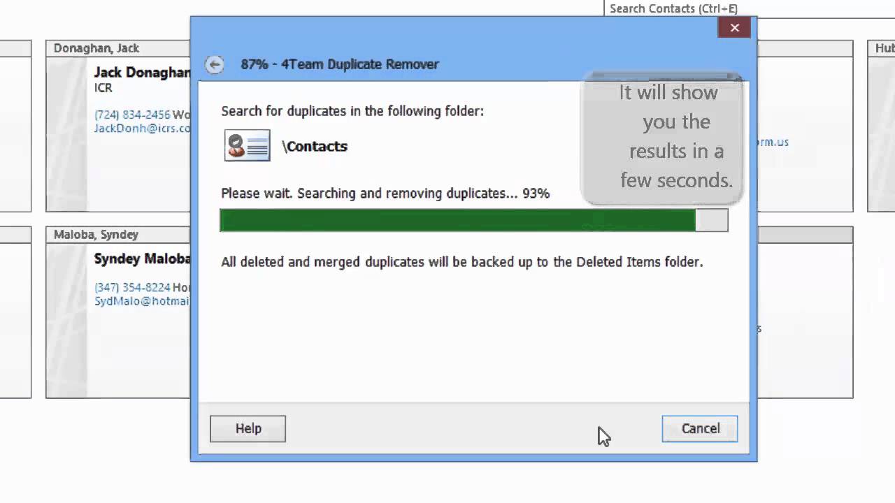 free outlook duplicate remover